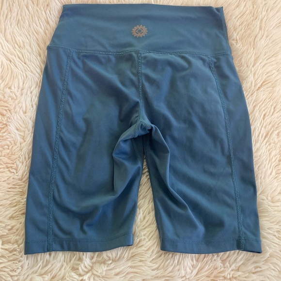 Women's Teal Bike Shorts - Picture 2 of 3